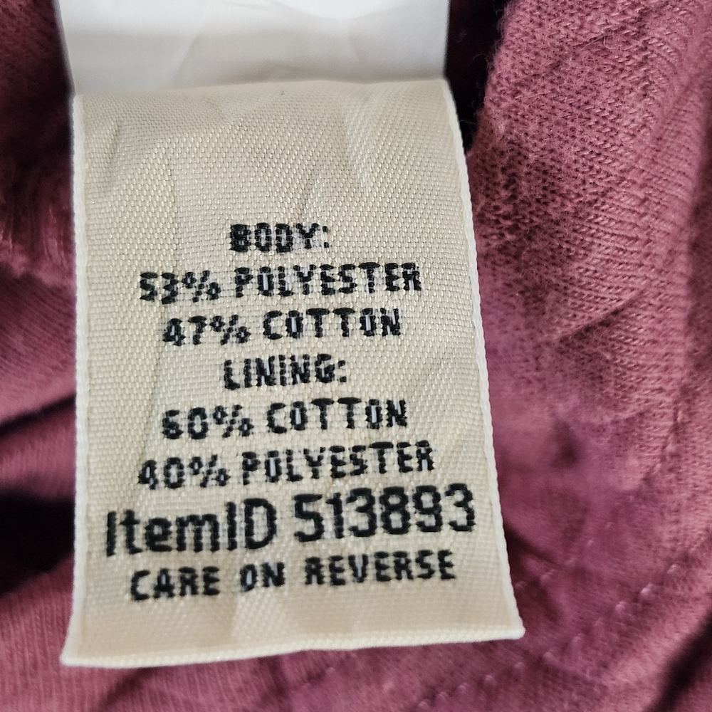 L.L. BEAN Women's Soft Cozy Light‎ Quilted Hooded Tunic Jacket Mauve Medium - Picture 12 of 16